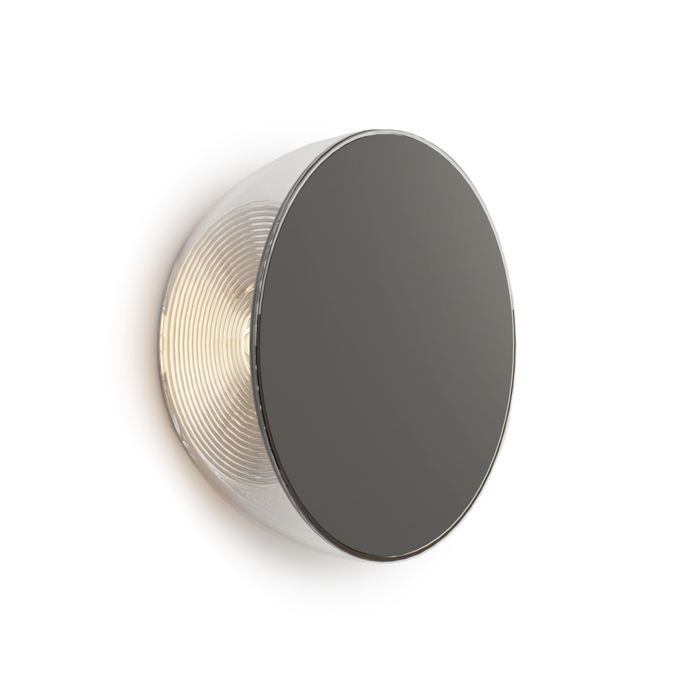 Ramen Mini Wall Sconce, 6", Matte Black